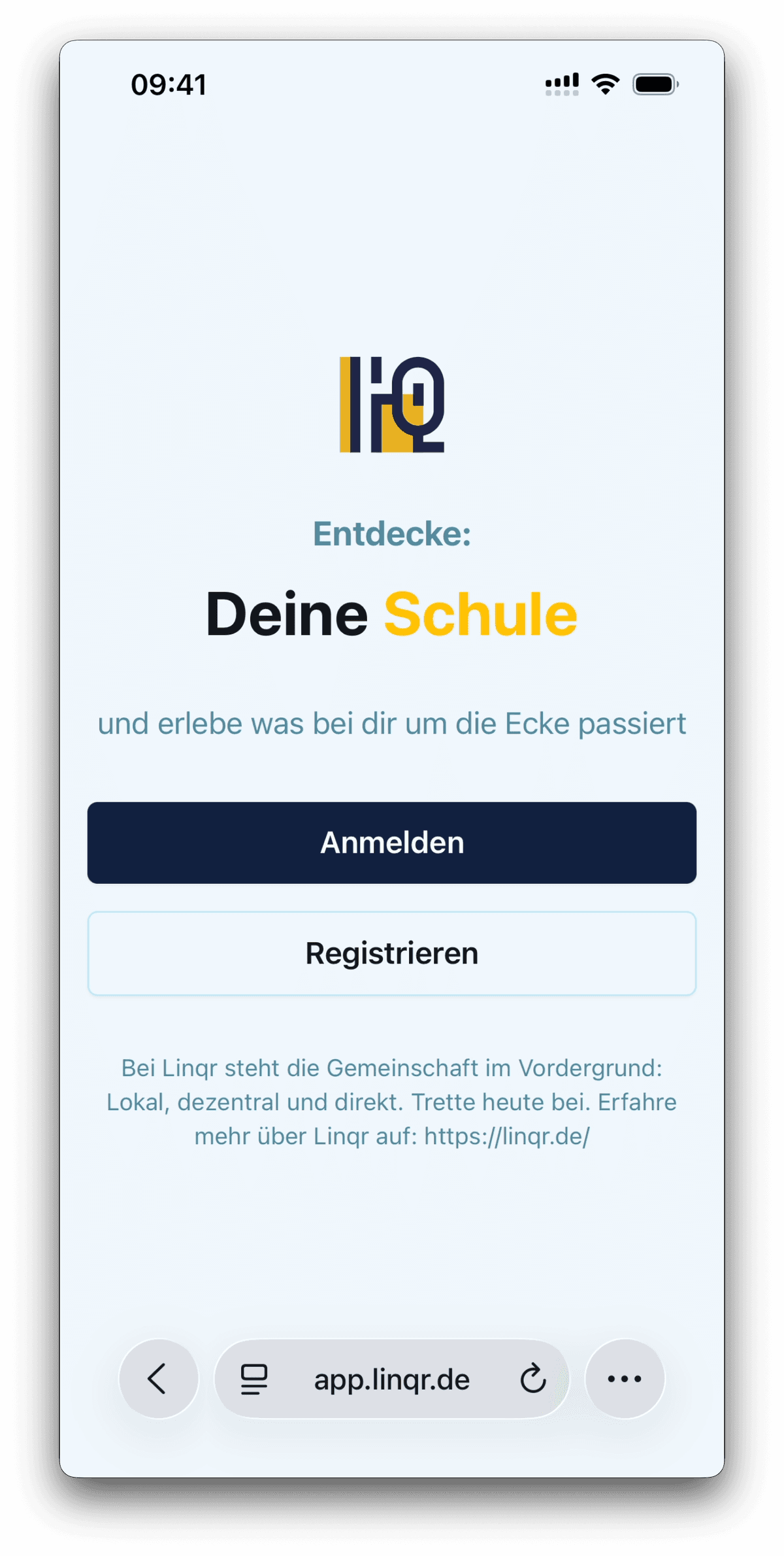 linqr App Screenshot